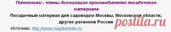 Питомники - члены Ассоциации производителей посадочного материала - Сады Сибири