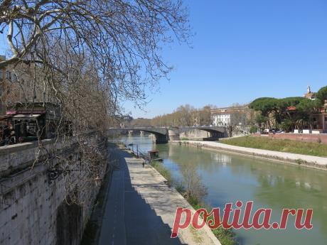 Прогулка по Риму вдоль Тибра
