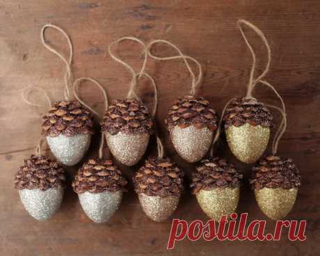 новогодние желуди