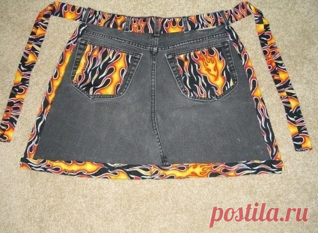 Фартук с карманами на поясочке