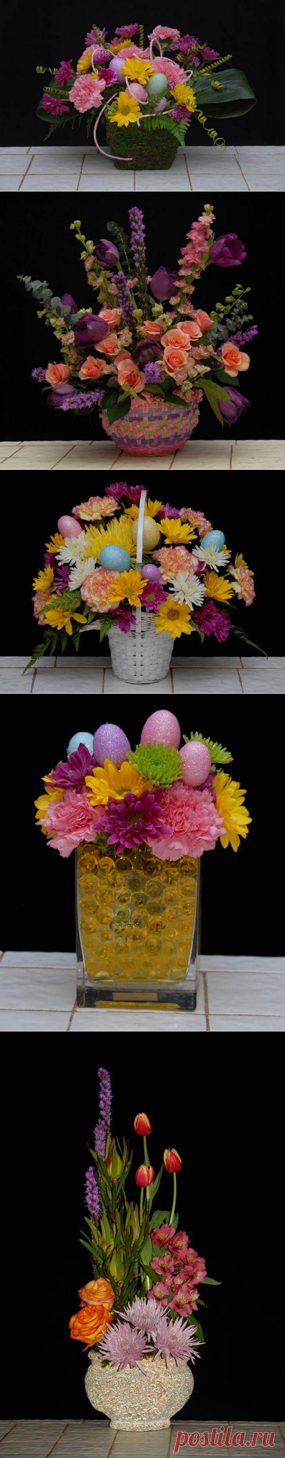 Солветы по аранжировке: композиции из цветов к празднику Пасхи