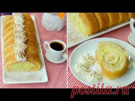 Рулет “Дипломат” с бананом
