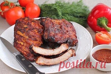 Свиные ребрышки, запеченные с овощами — Sloosh – кулинарные рецепты