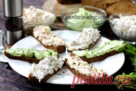 3 пасти для канапок | Picantecooking