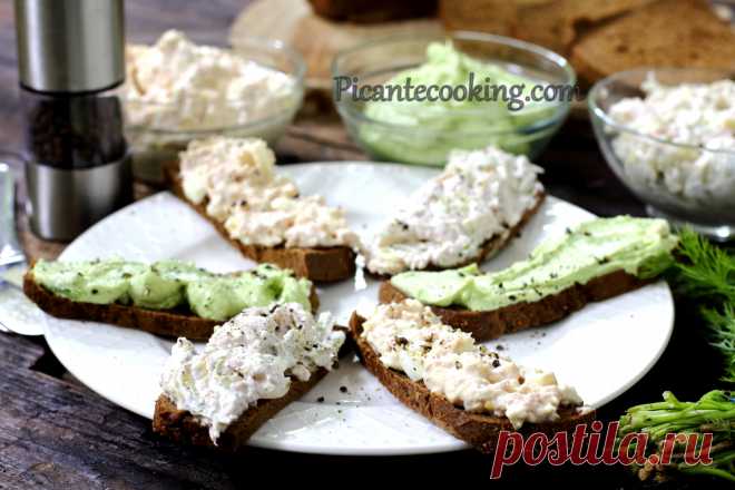 3 пасти для канапок | Picantecooking