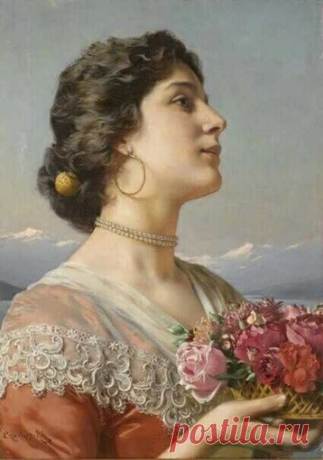 ВЗГЛЯД ИЗ ПРОШЛОГО. 
 
Художник Владислав Чахурский (1850-1911) 
"Букет".