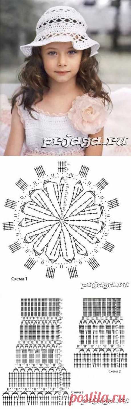 Шляпа крючком схемы
