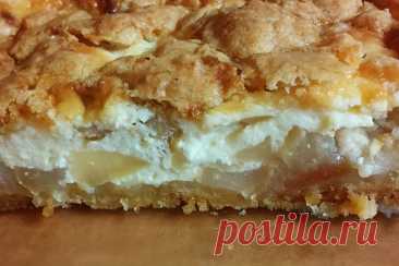 Яблочный пирог с белковым кремом — Сад Заготовка