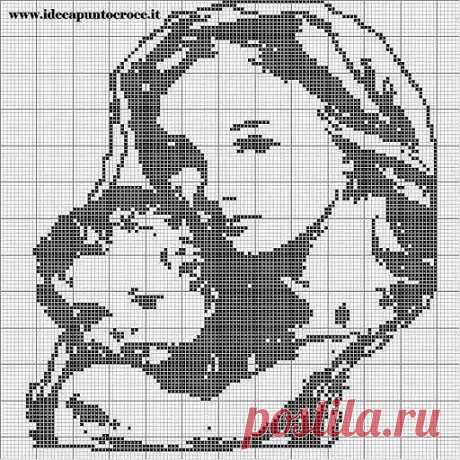 Моновышивка. Религиозное.