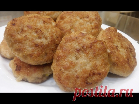 ОЧЕНЬ ВКУСНЫЕ КУРИНЫЕ КОТЛЕТЫ. Сочные, домашние, очень вкусные)))
