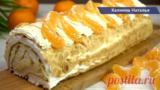 Секреты самого вкусного мандаринового рулета для новогоднего стола