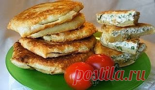 Cook Good - лучшие рецепты: Плацинды с творогом и зеленью из тончайшего теста. Тоненькие, с хрустящей корочкой и мягкие внутри - объедение!