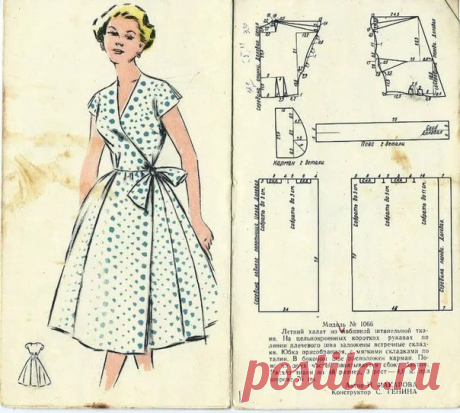 #Ретро_выкройки со страничек прошлых лет.