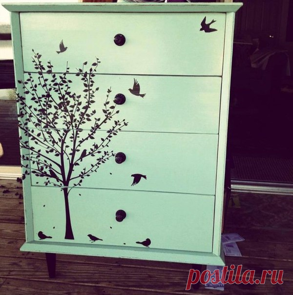 Декор старого комода — Сделай сам, идеи для творчества - DIY Ideas