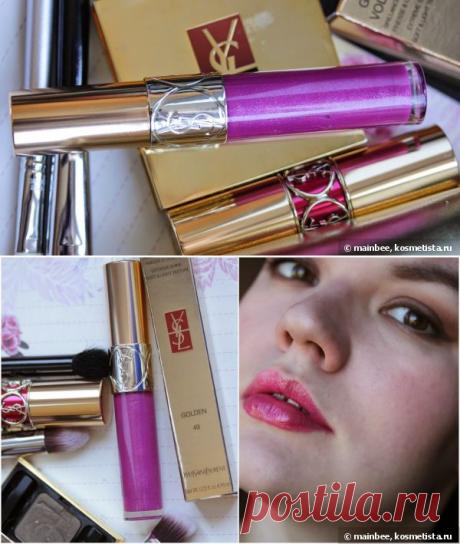 YSL Gloss Volupte Extreme Shine Soft &amp; Light Texture – Блеск для губ с легкой текстурой «Экстремальное сияние» Ив Сен Лоран № 49 Terriblement Fuchsia отзывы — Отзывы о косметике — Косметиста