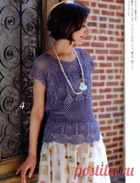 Ажурная кофточка..