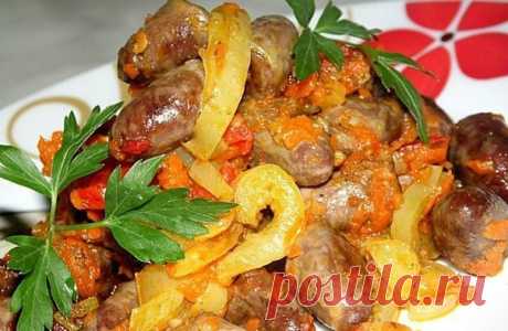 КУРИНЫЕ СЕРДЕЧКИ С ОВОЩАМИ В СОУСЕ  / Здоровый аппетит