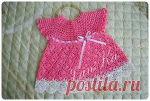 Платье "Пушинка", связанное крючком. Мастер-класс от IrinKa |