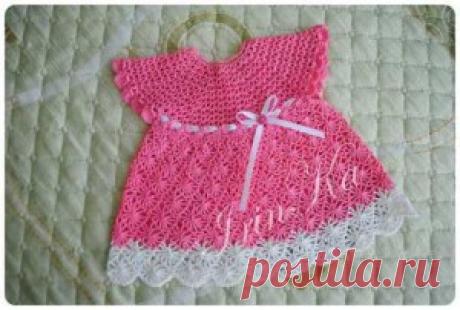 Платье &quot;Пушинка&quot;, связанное крючком. Мастер-класс от IrinKa |