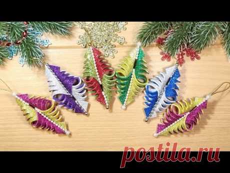 Ёлочные игрушки из фоамирана, своими руками, просто 🎄 DIY christmas ornaments