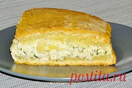 Куриный пирог из песочного теста