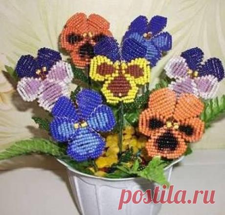 Цветы и деревья из бисера