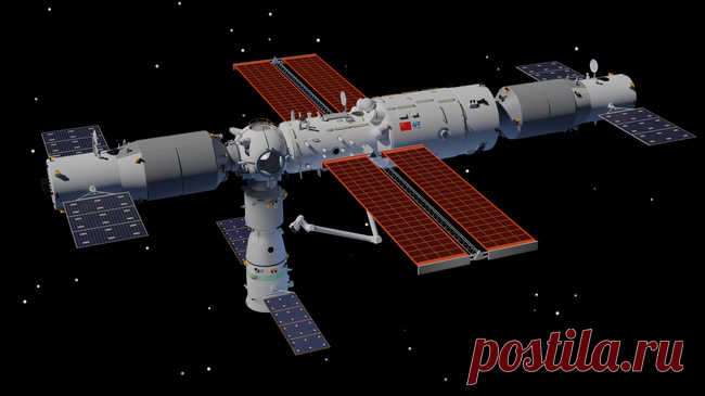 Корабль "Шэньчжоу-21" отделился от станции "Тяньгун"