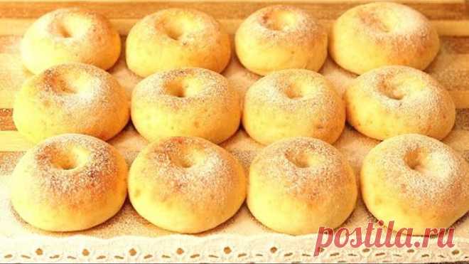 ТВОРОЖНЫЕ ПОНЧИКИ 🍩В Духовке! Быстро Без Дрожжей и Масла - Пышные, ВОЗДУШНЫЕ! Простой рецепт. DONUTS