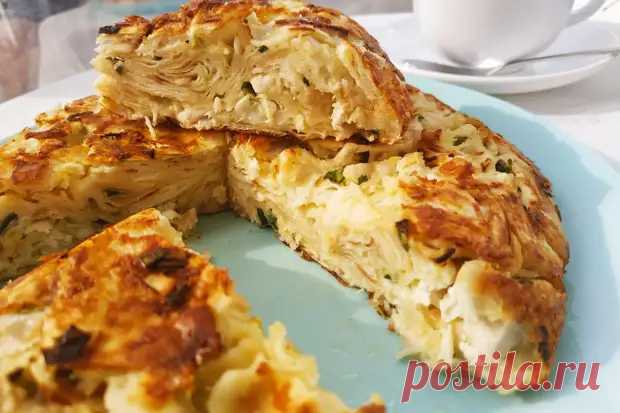Простой пирог из лаваша с куриным филе на сковороде - БУДЕТ ВКУСНО! - медиаплатформа МирТесен