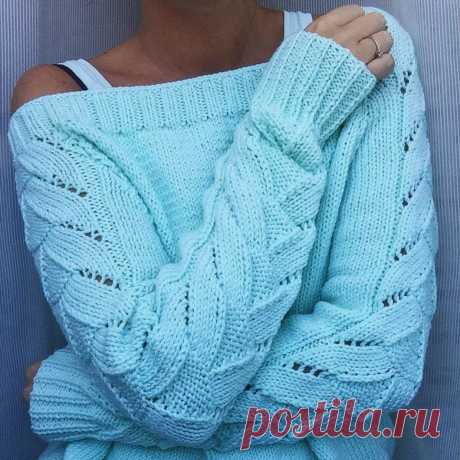 Вяжем стильный джемпер спицами. 5 моделей со схемами | Paradosik_Handmade Пульс Mail.ru Женские стильные джемперы спицами. 5 вариантов с описанием и схемами.