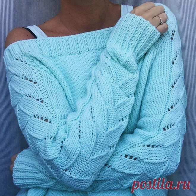 Вяжем стильный джемпер спицами. 5 моделей со схемами | Paradosik_Handmade Пульс Mail.ru Женские стильные джемперы спицами. 5 вариантов с описанием и схемами.