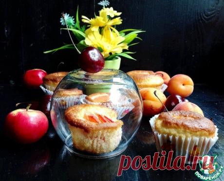 Кексы ягодно-фруктовые Кулинарный рецепт