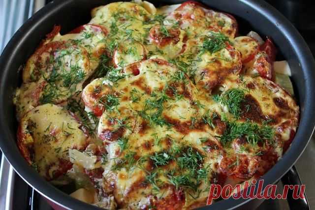 Кабачки с помидорами