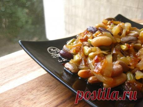 Глянцевая фасоль терияки