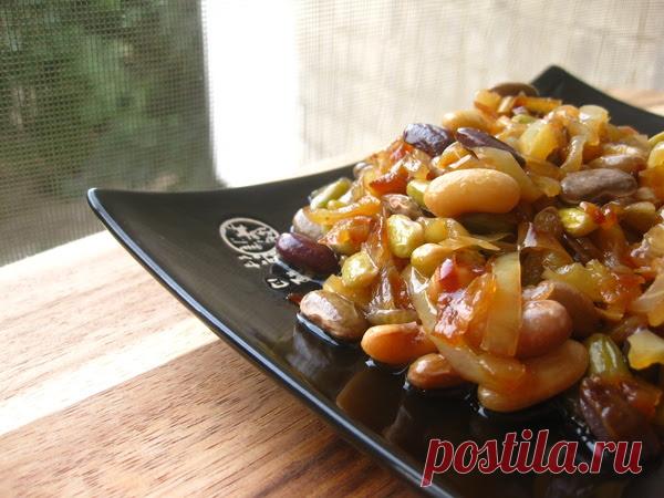 Глянцевая фасоль терияки