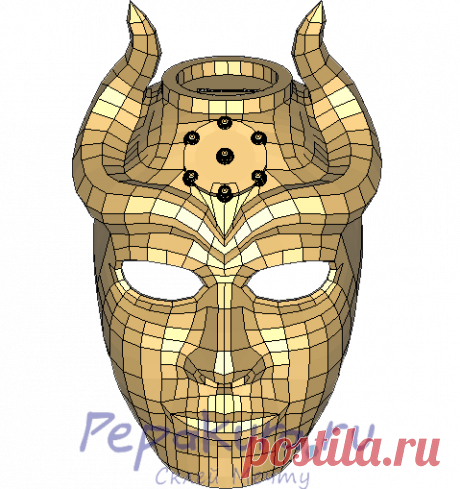 Маска Сынов Гарпии скачать развёртку | Pepakura
