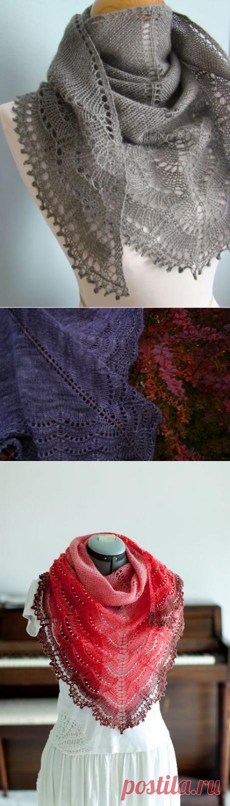 Шаль спицами &quot;Холден&quot; | Мои Петельки