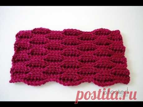 How to Crochet: Crochet Textured Wave Stitch Tutorial