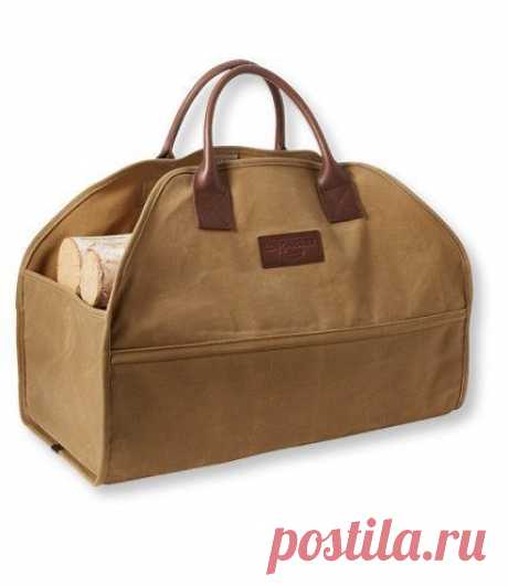 Waxed-Canvas Log Carrier