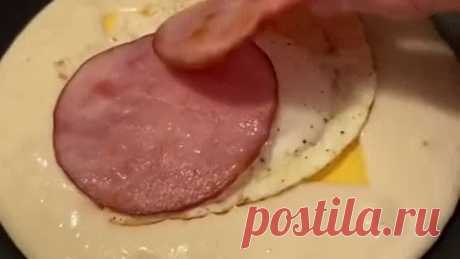 СЫТНЫЙ ЗАВТРАК #завтрак #блиныоладьи тесто готовится как на оладьи