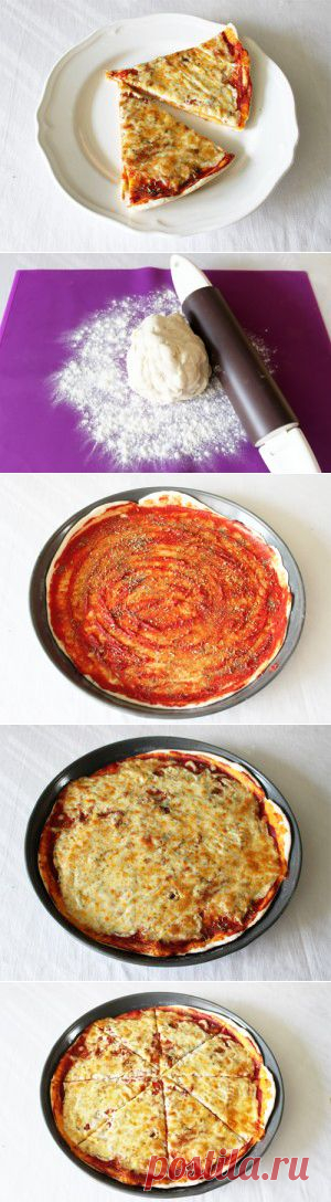 Рецепт Итальянской пиццы Маргарита с сыром | Люблю Покушать