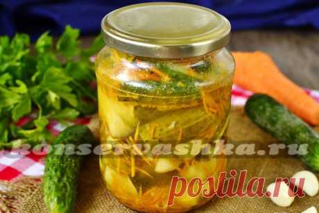 Огурцы по-корейски, самый вкусный рецепт на зиму