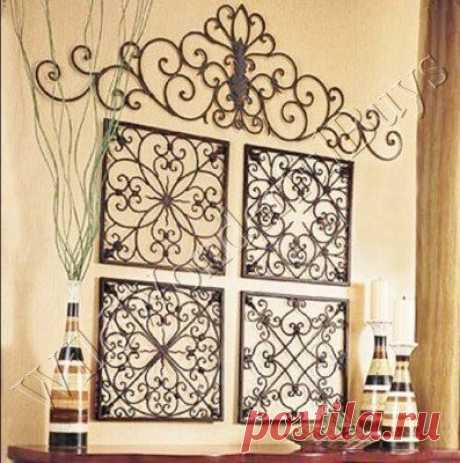 Настенные украшения своими руками: металл или картон?