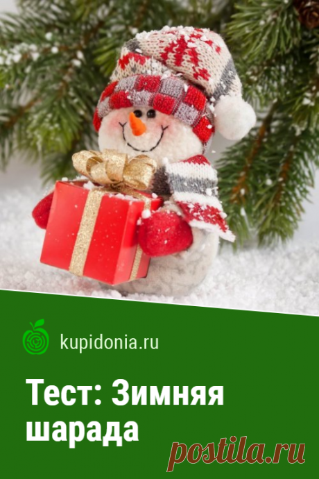 Тест: Зимняя шарада. Думаете, чем развлечь гостей? Развлекательный тест на Новый год поможет вам в этом!
