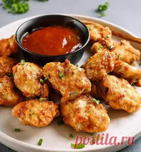 Куриные наггетсы с чесночным маслом: пошаговый, фото рецепт