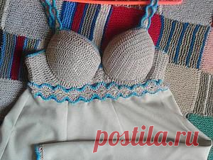 Как обвязать лифчик для сарафана - Вязание - Моя копилочка