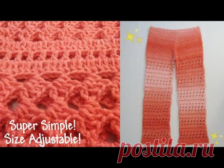 Crochet Boho Pants Tutorial | How To Crochet Pants