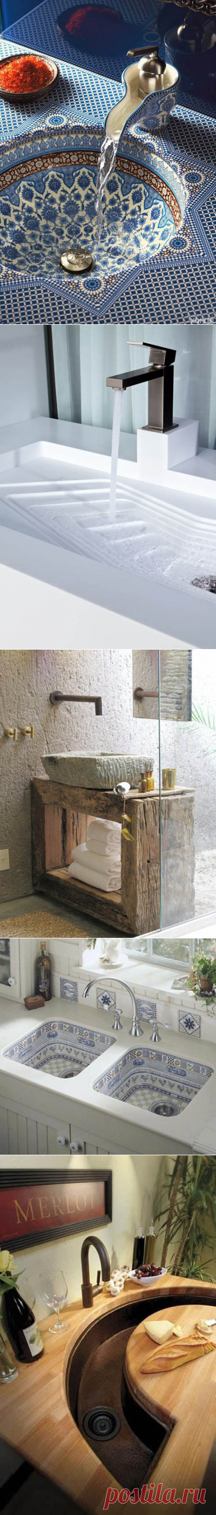 Необычные дизайнерские умывальники | Роскошь и уют