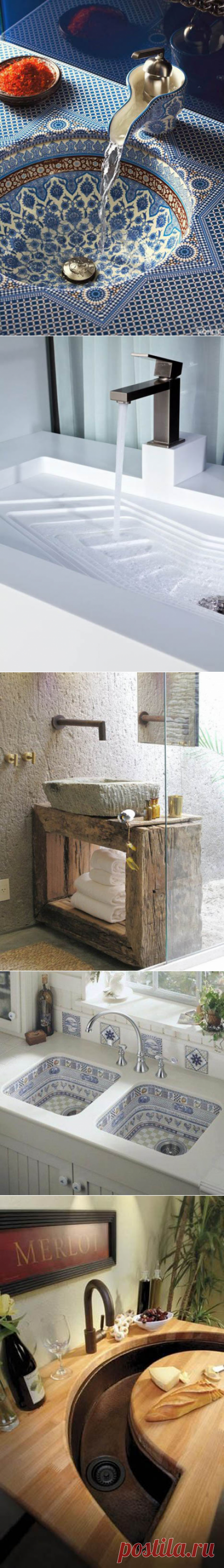 Необычные дизайнерские умывальники | Роскошь и уют