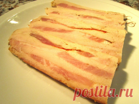 руляда из куриной грудки и свиной грудинки